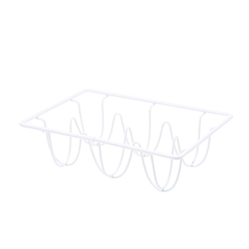 Mikikit Kühlschrank Eier Rack Eisen Draht Design Weiß Küche Lagerung Schmücken Ihre Küche von Mikikit