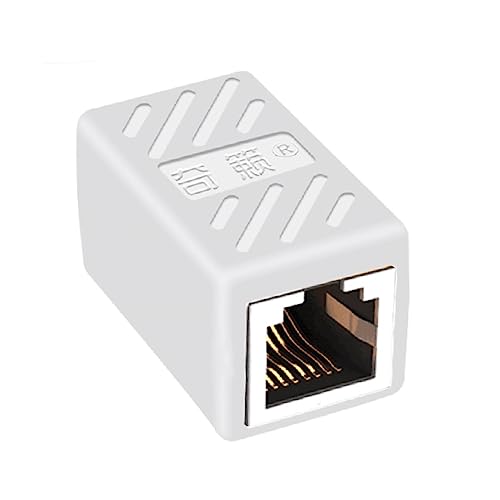 Mikikit Ethernet-kabelverbinder 5-teilig Koppler Cat5e-inline-koppler Buchse Auf Buchse Geschirmtes Kabel Weiß Mikikit Ethernet-kabelverbinder 5-teilig Koppler Cat5e-inline-koppler Buchse Auf Buchse Geschirmtes Kabel Weiß von Mikikit