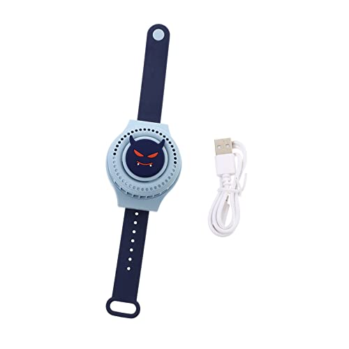 Mikikit Kleiner Handgelenkventilator Armband-Fan Mini-Handventilator Reise-Mini-Fan Kleiner Lüfter Tragbarer Outdoor-Fan draussen Anschauen Ladegebläse Kind Kieselgel von Mikikit
