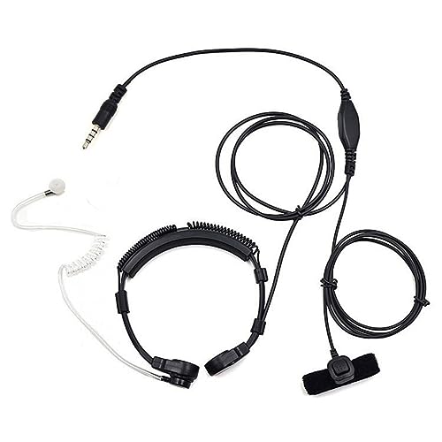 Mikikit Spezielle Verwendung Throat Air Duct Ohrhörer 3 5 Mm Kopfhörer Rauschunterdrückung Für Mobile Computer von Mikikit