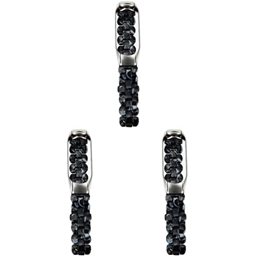 Mikikit Lieferungen Uhrenarmband 3 / mit -Stahlschnalle Kompatibel mit -Armbändern Ersatzarmband aus Kunstharz Rostfrei Harzband Smartwatch von Mikikit