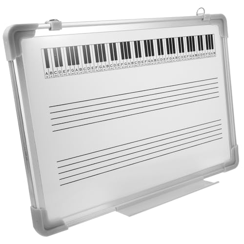 Mikikit Musik Whiteboard Doppelseitige Abwischbare für Musikunterricht Langlebiges für Lehrer und Perfektes Lernwerkzeug zur Notenübung von Mikikit