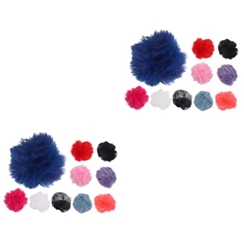 Mikikit 2sets Mikrofon Wind Muffs Lärm Filterung Mic Abdeckungen Pelzigen Material Für Audio 10 Stücke * 2 von Mikikit