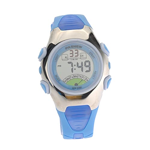 Mikikit Schrittzähler Für Jungen Und Mädchen Uhr 219 LEDs Digital Alarm Stoppuhr Datum Mädchen 30 m Wasserdicht von Mikikit