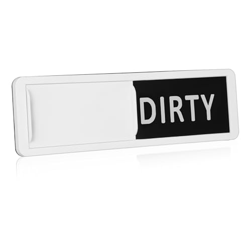 Mikikit Magnetische Spülmaschinenanzeige Aus Acryl – Sauber/schmutzig-schild Einfach Zu Installieren Große Schrift Für von Mikikit
