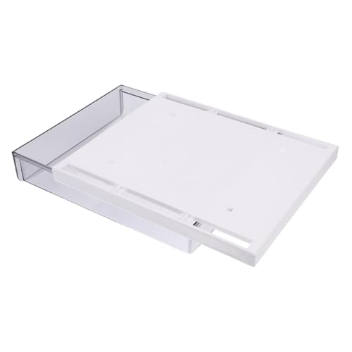 Mikikit Unsichtbare Schublade Unter Dem Schreibtisch, Versteckte Selbstklebende Aufbewahrungsbox, Transparente Ausziehbare Schublade Für Den Büroschreibtisch, Aufbewahrung Unter Dem von Mikikit