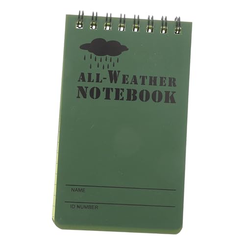 Mikikit Wasserdichte klebrige Noten Spiraler Notizblock kleiner spiralblock Notizbuch zum Notieren Hefte für die Schule kleiner Taschennotizblock kleines Spiralheft Notizbücher Papier Grün Mikikit Wasserdichte klebrige Noten Spiraler Notizblock kleiner spiralblock Notizbuch zum Notieren Hefte für die Schule kleiner Taschennotizblock kleines Spiralheft Notizbücher Papier Grün von Mikikit