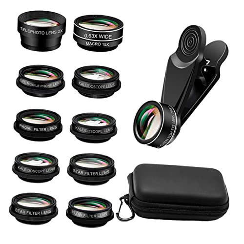 Mikinona 1 Satz 10 Fotografie -Objektivanzug Telefonfotografie Handy, Mobiltelefon breit Makroobjektiv für Smartphone Handy-Objektiv Telefon-Objektiv-Kit Glasmaterial Black Mikinona 1 Satz 10 Fotografie -Objektivanzug Telefonfotografie Handy, Mobiltelefon breit Makroobjektiv für Smartphone Handy-Objektiv Telefon-Objektiv-Kit Glasmaterial Black von Mikinona