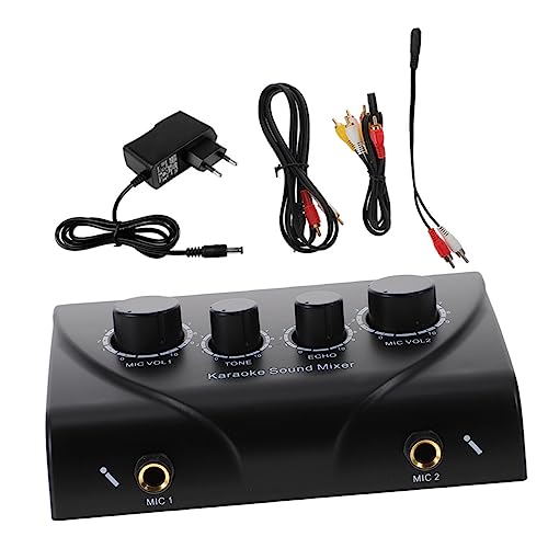 Mikinona 1 Satz Doppelmikrofone für den Mixer Karaoke-Mixer Tonmischer für Karaoke Audiokabel für Mikrofon Karaoke-Maschinensystem Mikrofonmischer Kupfer Black Mikinona 1 Satz Doppelmikrofone für den Mixer Karaoke-Mixer Tonmischer für Karaoke Audiokabel für Mikrofon Karaoke-Maschinensystem Mikrofonmischer Kupfer Black von Mikinona