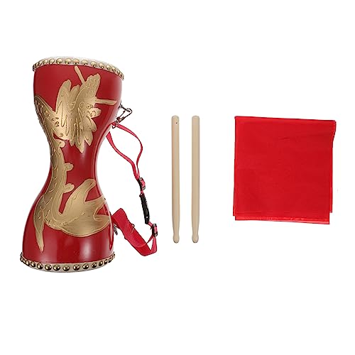 Mikinona 1 Satz Fitness -drum Beat Schlaginstrumente Chinesische Handtrommel Für Langlebige Handtrommel Musikinstrument Chinesisches Instrument Hüfttrommel Metall Rot Mikinona 1 Satz Fitness -drum Beat Schlaginstrumente Chinesische Handtrommel Für Langlebige Handtrommel Musikinstrument Chinesisches Instrument Hüfttrommel Metall Rot von Mikinona
