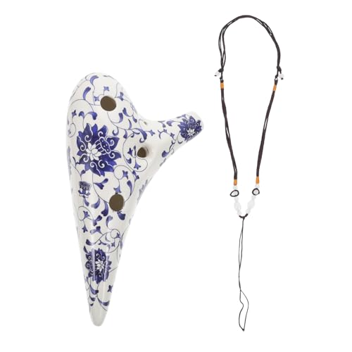 Mikinona 1 Satz Handbemalte Porzellanflöte Einfaches Okarina-blasinstrument 12-loch-okarina Kreative Anfänger-okarina Anfänger Ocarina Okarina Blasinstrument Keramik Mikinona 1 Satz Handbemalte Porzellanflöte Einfaches Okarina-blasinstrument 12-loch-okarina Kreative Anfänger-okarina Anfänger Ocarina Okarina Blasinstrument Keramik von Mikinona