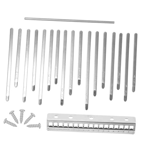 Mikinona 1 Satz Kalimba Finger Daumenklavier für Anfänger daumen klavier teile Daumenklavier 17 Tasten unfertiges Daumenklavier tragbares Daumenklavier Metall Silver Mikinona 1 Satz Kalimba Finger Daumenklavier für Anfänger daumen klavier teile Daumenklavier 17 Tasten unfertiges Daumenklavier tragbares Daumenklavier Metall Silver von Mikinona