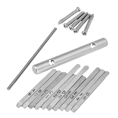 Mikinona 1 Satz Kalimba-brücke Finger Stimmen Reparatur Daumenklavier Hackbrett Schlüssel Bausatz Kalimba-teile Daumen Klavier Brücke Daumen Klavier Zubehör Silver Legierung Mikinona 1 Satz Kalimba-brücke Finger Stimmen Reparatur Daumenklavier Hackbrett Schlüssel Bausatz Kalimba-teile Daumen Klavier Brücke Daumen Klavier Zubehör Silver Legierung von Mikinona