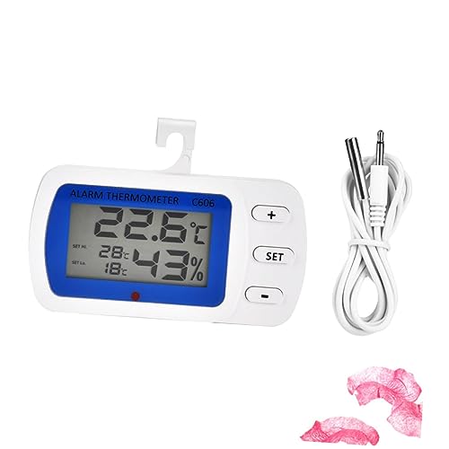 Mikinona 1 Stück Innen- und Außenthermometer kühlschrankthermometer küchenthermometer temperatur sensor fìeberthermometer thermometers C606-Thermometer Hoch- und Tieftemperaturalarm Blue Mikinona 1 Stück Innen- und Außenthermometer kühlschrankthermometer küchenthermometer temperatur sensor fìeberthermometer thermometers C606-Thermometer Hoch- und Tieftemperaturalarm Blue von Mikinona