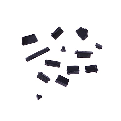 Mikinona 13 Stück Notebook -Staubstecker -Set Abdeckung Schwarz Mikinona 13 Stück Notebook -Staubstecker -Set Abdeckung Schwarz von Mikinona
