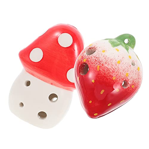 Mikinona 2 Stück 6 Okarina Party Musikinstrumente für Kleinkinder Ocarina Kid Ocarina-Instrument für Ocarina für Ocarina süß Kinderinstrumente für Keramik rot Mikinona 2 Stück 6 Okarina Party Musikinstrumente für Kleinkinder Ocarina Kid Ocarina-Instrument für Ocarina für Ocarina süß Kinderinstrumente für Keramik rot von Mikinona