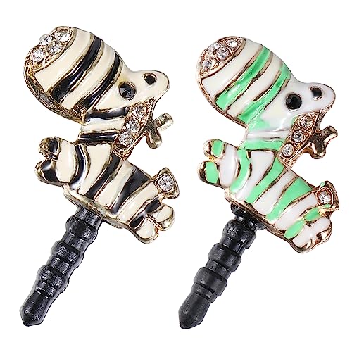 Mikinona 2Stücke Cartoon Zebra Handy Staubstecker Niedliche Plugs für Kopfhörerbuchse Kompatibel mit Perfektes für Freunde Mikinona 2Stücke Cartoon Zebra Handy Staubstecker Niedliche Plugs für Kopfhörerbuchse Kompatibel mit Perfektes für Freunde von Mikinona