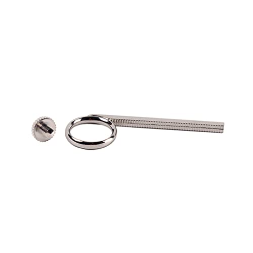 Mikinona 2Stücke Metall Trompeten Finger Ziehring mit Schraube Zubehör für Trompete und Langlebig Leicht Silber von Mikinona