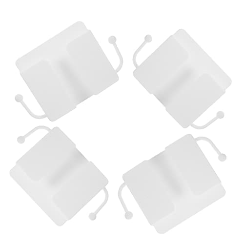 Mikinona 4 Stück Handy ladestation Ladung Ladegerät montieren Inhaber montiert praktisch handyhalter an der Wand Handy wandhalterung handyhalter für die dusche Plastik Weiß von Mikinona