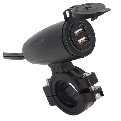 Mikinona 4.8A USB Ladegerät für Dual USB Auto Ladegerät Wasserdichtes Design mit Abdeckung für Smartphones GPS Digitalkameras Mikinona 4.8A USB Ladegerät für Dual USB Auto Ladegerät Wasserdichtes Design mit Abdeckung für Smartphones GPS Digitalkameras von Mikinona