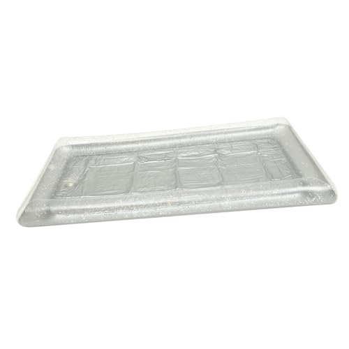 Mikinona Eisbar Salatteller Aufblasbare Kühlbox Für Partys Buffet-serviertablett Tablett Für Die Salatbar Tabletts Buffetkühler Für Speisen Und Getränke Eiskühler Mit Cool Transparent Pvc von Mikinona