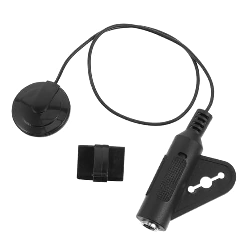 Mikinona Gitarren-Tonabnehmer bass bassverstärker gitarrenverstärker Mandoline-Tonabnehmer Ukulelen-Tonabnehmer Piezo-Tonabnehmer Geigen-Mikrofon-Tonabnehmer Piezo-Wandler Abs Black von Mikinona