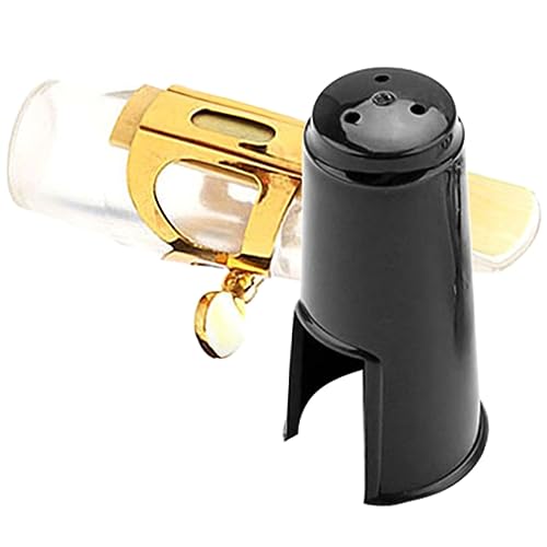 Mikinona Saxophon Mundstück Metall und Abdeckkappen Professionelles Zubehör für Saxophone und Klarinette für Musikliebhaber und Musiker Mikinona Saxophon Mundstück Metall und Abdeckkappen Professionelles Zubehör für Saxophone und Klarinette für Musikliebhaber und Musiker von Mikinona