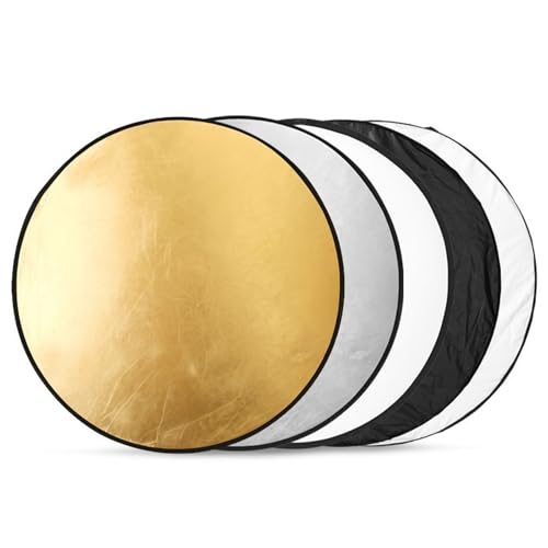 5 in 1 Reflector, Scheibenreflektor, 30cm Rund Fotografie Licht Reflektor, Diffusor Fotografie, Faltbarer Faltreflektor, Foto Reflektorreflektor Lichtreflektor, für Foto, Selfie, Hochzeitsfotografie 5 in 1 Reflector, Scheibenreflektor, 30cm Rund Fotografie Licht Reflektor, Diffusor Fotografie, Faltbarer Faltreflektor, Foto Reflektorreflektor Lichtreflektor, für Foto, Selfie, Hochzeitsfotografie von Mikiuly