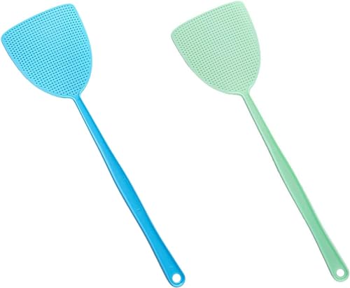 Fliegenklatsche, Fly Swatter, Fliegenschutz, Mückenschutz - 2 Stück Stabil fliegenklatschen die für Fliegen, Mücken und Insekten, Kann In Küche Und Wohnzimmer Verwendet Werden von Mikiuly
