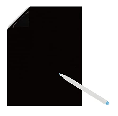 Magnetisches Whiteboard für Kühlschrank, A4 Magnettafel für Memo, magnetisches löschbares Notizbrett für Kühlschrank, magnetische Denktafel für Kücheneinkaufsliste (schwarz) von Mikiuly