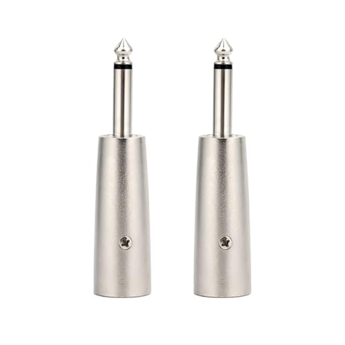 Mikrofonkabel XLR Stecker auf XLR Busche Kabel, 6,35mm TS Mono auf XLR Adapter, XLR-Adapter Mono 3-polig Weiblich, XLR auf Jack Adapter, Mikrofon Adapter Konverter Anschluss, 2 Packungen Mikrofonkabel XLR Stecker auf XLR Busche Kabel, 6,35mm TS Mono auf XLR Adapter, XLR-Adapter Mono 3-polig Weiblich, XLR auf Jack Adapter, Mikrofon Adapter Konverter Anschluss, 2 Packungen von Mikiuly