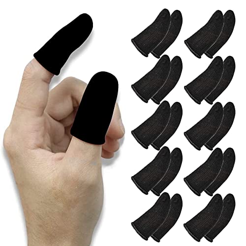 PUBG Mobile Game Finger Sleeve, Handy-Gaming Finger Sleeve, Professionelle Gaming-Fingerlinge, Touchscreen Fingerhülse, Atmungsaktiv Gaming DaumenhüLlen,Schweißbeständig,Hohe Empfindlichkeit,10 Paare von Mikiuly