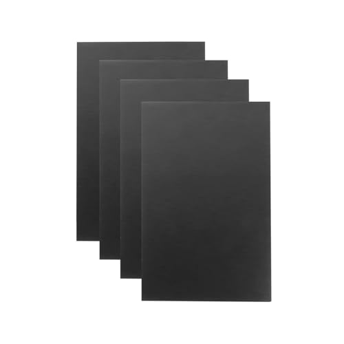 Selbstklebende Schaumstoffplatte Schwarz,Schaumstoffboard,Eva Schaumstoff Platten,4 Stück Moosgummi Polster mit Kleberücken, Rutschfeste Schaumstoffmatte für Möbel DIY-Projekte Verzierung,300*200*3mm von Mikiuly