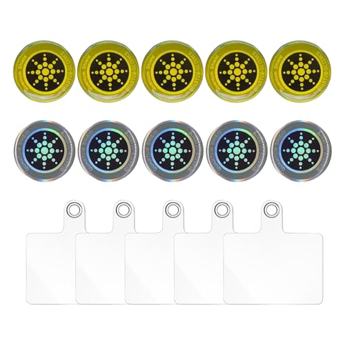 Strahlenschutz Handy Aufkleber, Strahlenschützer, 10 Stück Blocker Schild für Telefon Laptop Tablet-Computer mit 5 Handy Lanyard Patch von Mikiuly