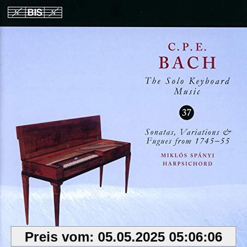 CPE Bach: Solo Keyboard Music Vol. 37 [Miklós Spanyi] [Bis: BIS2331] von Miklós Spányi