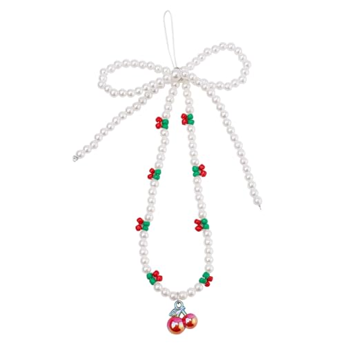 Mikovivi Handykette Perlen, Handyanhänger mit Armband Handy Lanyard mit Perlen Handy Lanyard Armband für Frauen Handy Schlüsselanhänger von Mikovivi