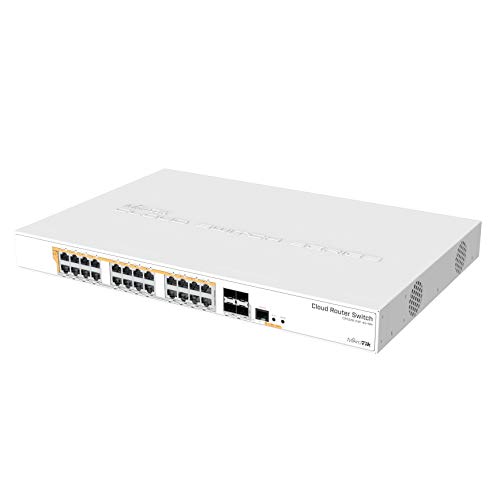 MikroTik 328-24P-4S+RM Cloud Router Switch, CRS328-24P-4S+RM (Cloud Router Switch 800 MHz CPU, 512MB RAM, 24xGigabit LAN (All PoE-Out), 4xSFP+ Cages, RouterOS L) von MikroTik