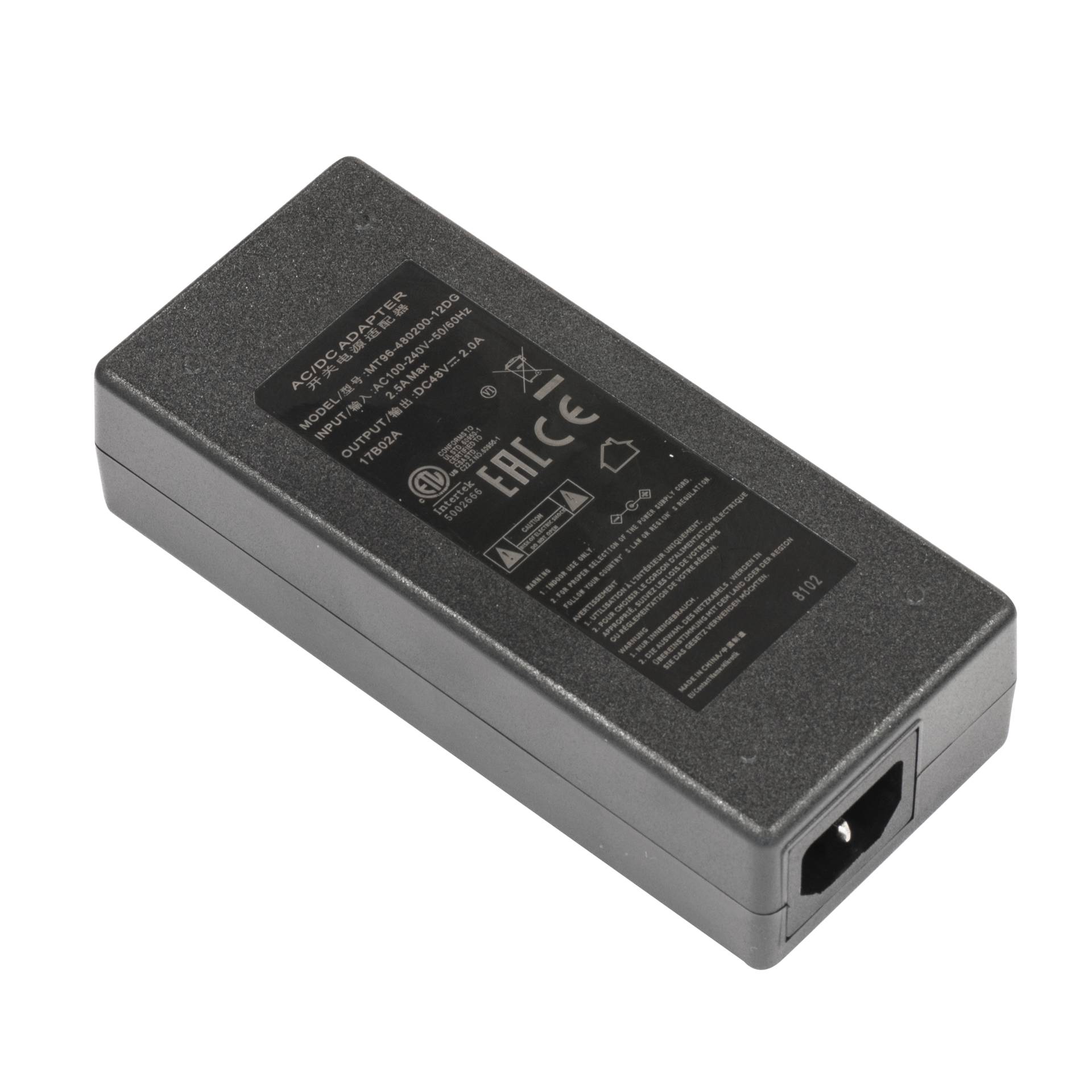 MikroTik 48V2A96W - Netzteil - 96 Watt - für MikroTik OmniTIK 5, Cloud Router Switch CRS112, MikroTik RouterBOARD PowerBox Pro (48V2A96W) von MikroTik