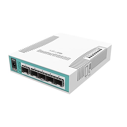 MikroTik CRS106-1C-5S - CRS106-1C-5S L5 5xSFP 1G, 1xGigabit LAN PoE/SFP Combo, Desktop case von MikroTik