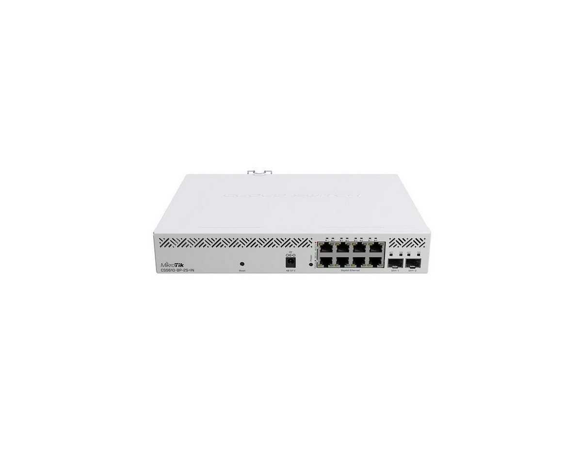 MikroTik CSS610-8P-2S+IN - Kompaktes, erschwingliches PoE-Kraftpaket Netzwerk-Switch von MikroTik