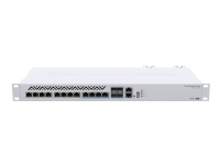 MikroTik Cloud Router Switch CRS312-4C+8XG-RM - Switch - L3 - Administreret - 12 x 10 Gigabit Ethernet + 4 x kombo 10 Gigabit SFP+ - monterbar på stativ - AC 100 - 240 V von MikroTik
