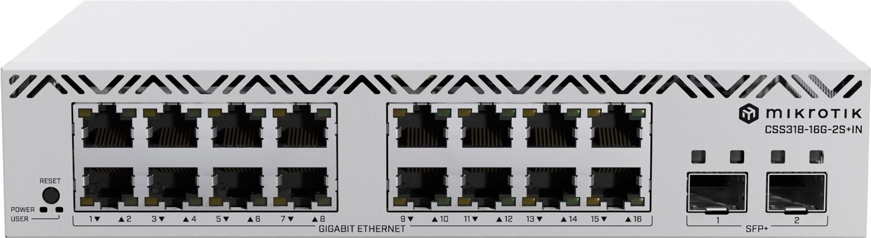 MikroTik Cloud Smart Switch CSS318-16G-2S+IN , 16x Gigabit, 2x SFP+ (CSS318-16G-2S+IN) von MikroTik