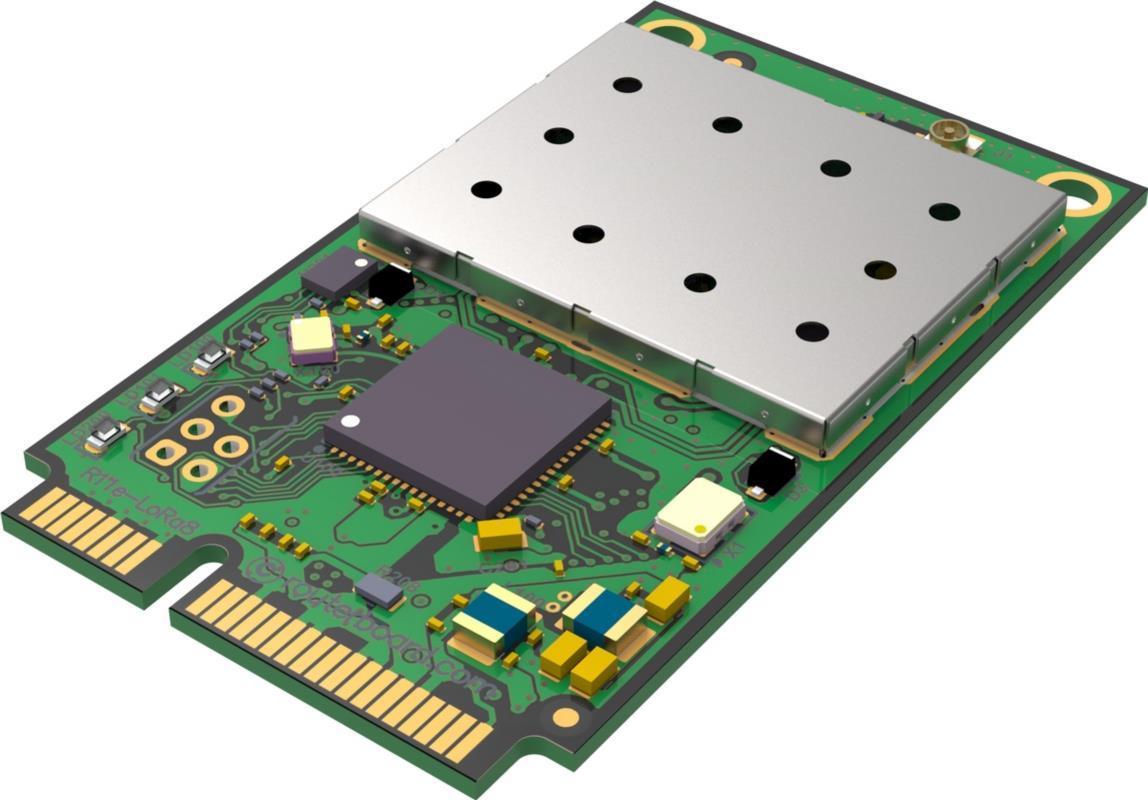 MikroTik R11e-LoRa8 miniPCI-e LoRa-WAN Konzentrator Gateway Karte, 863-870 MHz IoT Produkte (R11E-LR8) von MikroTik