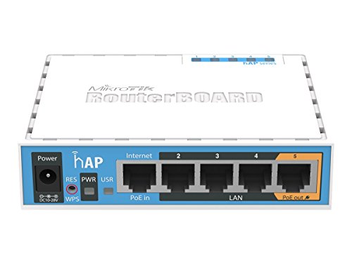 MikroTik RB951Ui-2nD - hAP mit 650 MHz CPU, 64 MB RAM, 5x LAN von MikroTik