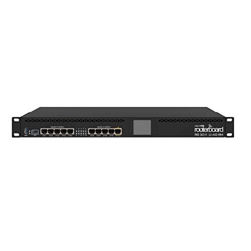 MikroTik Router RB3011UiAS-RM einziehbar 1U 10P GIGABIT 1SFP von MikroTik