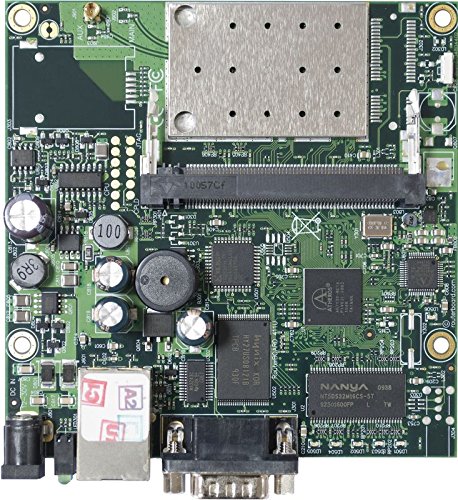 MikroTik RouterBOARD 411AR (RB411AR, RB/411AR) Level 4 integrierte 802.11 b/g WLAN-Karte, MMCX-Anschluss, RouterOS v3, Level4 License, 1x MMCX, 64MB RAM, CPU: Atheros AR7131 300MHz Network Processor von MikroTik