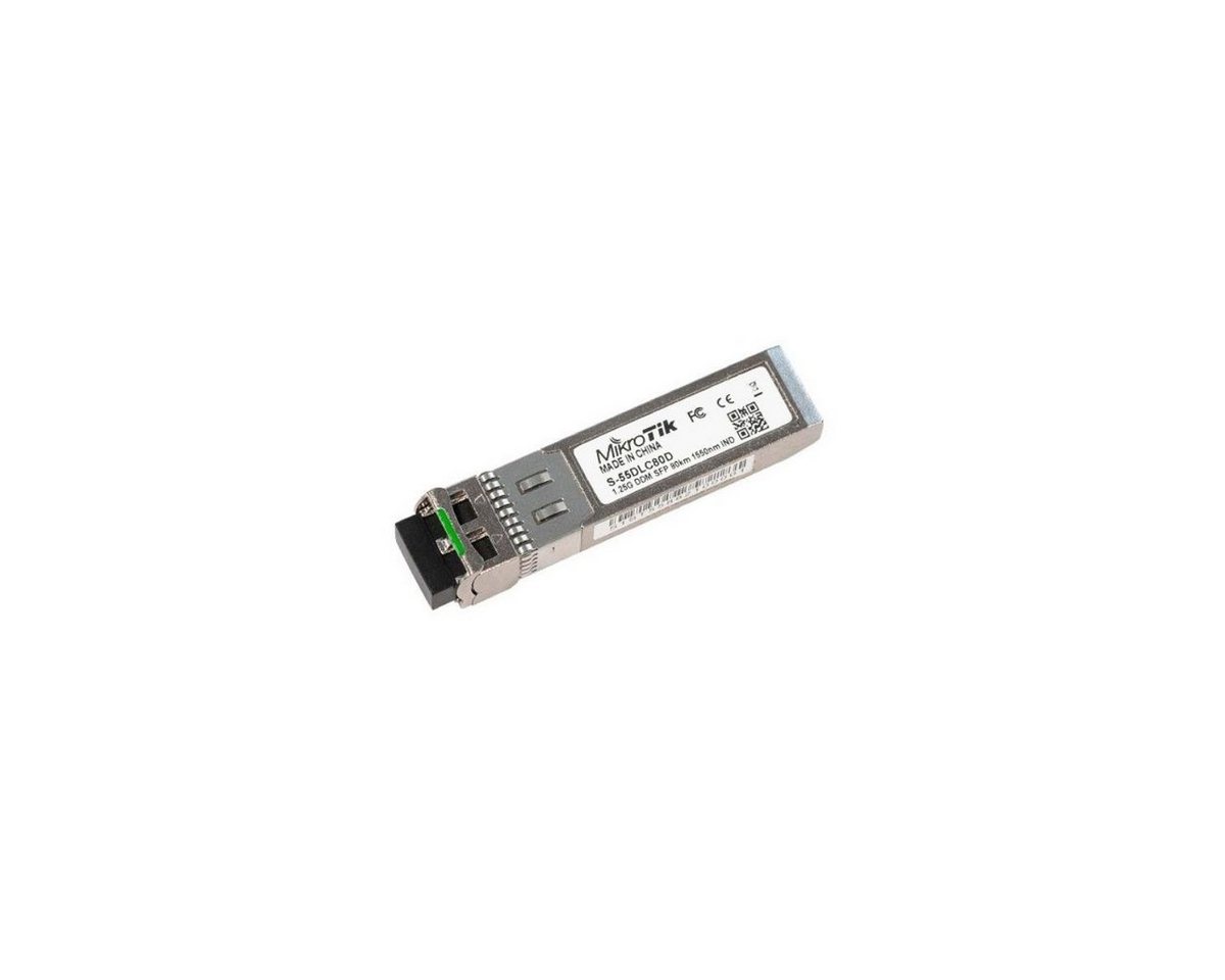 MikroTik S-55DLC80D - 1.25G, SM, 1550nm, 80km SFP-Modul mit... Netzwerk-Adapter LC Duplex von MikroTik