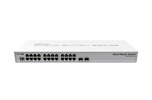 MikroTik crs326 – 24 2S + RM L2 Gigabit Ethernet (10/100/1000) Anschluss Ethernet, unterstützt die Stromversorgung über diesen Port (PoE) grau – Switches Netze (L2, Gigabit Ethernet (10/100/1000), RJ-45, IEEE 802.1q, SNMP, grau) von MikroTik