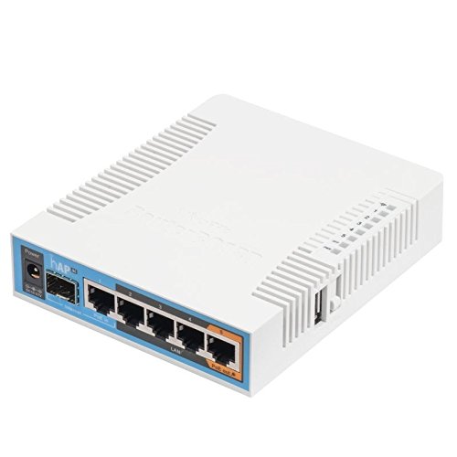 MikroTik hAP ac - 720 MHz CPU, 128 MB RAM, 5X Gigabit LAN, 5 GHz und 2.4 GHz, Stromverbrauch: 17 W MikroTik hAP ac - 720 MHz CPU, 128 MB RAM, 5X Gigabit LAN, 5 GHz und 2.4 GHz, Stromverbrauch: 17 W von MikroTik