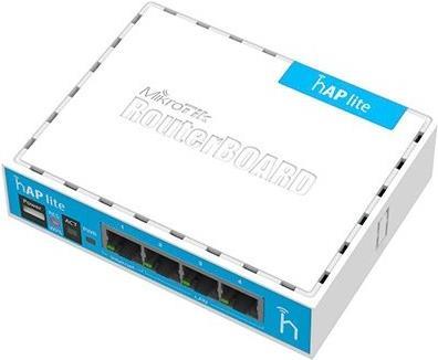 MikroTik hAP lite RouterOS L4 32MB RAM, 4xLAN, 2.4GHz 802.11bgn, WPS button (RB941-2nD) von MikroTik
